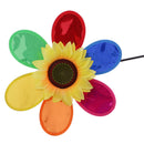 Colorful Sequins Sunflower Windmill Whirligig Home Party Toy Yard Lawn Ornament Kits