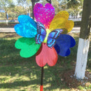 1 Piece Colorful DIY Sequins Butterfly Windmill Pinwheel Kids Lawn Playground Toy Garden Ornament Random