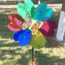 1 Piece Colorful DIY Sequins Butterfly Windmill Pinwheel Kids Lawn Playground Toy Garden Ornament Random
