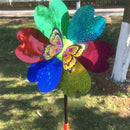 1 Piece Colorful DIY Sequins Butterfly Windmill Pinwheel Kids Lawn Playground Toy Garden Ornament Random