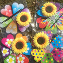 Beautiful Sunflower Windmill Wind Whirligig Kids Beach Lawn Toy Outdoor Fun Nursery Venue DÃ©cor Random Pattern