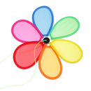 Beautiful String of 8 Windmills Long Wind Rotator Band Yard Lawn Nursery Venue DÃ©cor Accessories