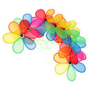 Beautiful String of 8 Windmills Long Wind Rotator Band Yard Lawn Nursery Venue DÃ©cor Accessories
