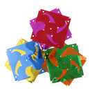 Pack of 100 Pieces DIY Sequins Windmill Wind Whirligig Children Outdoor Beach Toy Yard Lawn Ornament Kits