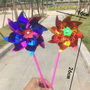 Pack of 100 Pieces DIY Sequins Windmill Wind Whirligig Children Outdoor Beach Toy Yard Lawn Ornament Kits