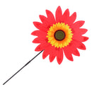 36cm DIY Sunflower Windmill Wind Rotator Kid Outdoor Playground Toy Red