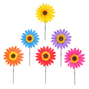 36cm DIY Sunflower Windmill Wind Rotator Kid Outdoor Playground Toy Red