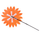 Beautiful 36cm DIY Sunflower Windmill Wind Rotator Kid Outdoor Playground Toy Nursery Venue Decor Kits Orange