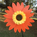 Beautiful 36cm DIY Sunflower Windmill Wind Rotator Kid Outdoor Playground Toy Nursery Venue Decor Kits Orange