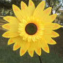 36cm DIY Sunflower Windmill Pinwheel Kids Outdoor Camping Beach Toy Home Garden Yard Decor Yellow