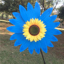 36cm DIY Sunflower Windmill Pinwheel Kids Outdoor Camping Beach Toy Home Garden Yard Decor Blue