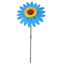 36cm DIY Sunflower Windmill Pinwheel Kids Outdoor Camping Beach Toy Home Garden Yard Decor Blue