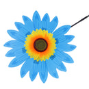36cm DIY Sunflower Windmill Pinwheel Kids Outdoor Camping Beach Toy Home Garden Yard Decor Blue