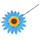 36cm DIY Sunflower Windmill Pinwheel Kids Outdoor Camping Beach Toy Home Garden Yard Decor Blue