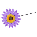 Beautiful 36cm DIY Sunflower Windmill Wind Rotator Kid Outdoor Playground Toy Nursery Venue Decor Kits Purple