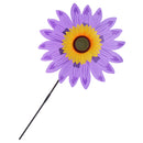 Beautiful 36cm DIY Sunflower Windmill Wind Rotator Kid Outdoor Playground Toy Nursery Venue Decor Kits Purple