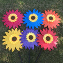Beautiful 36cm DIY Sunflower Windmill Wind Rotator Kid Outdoor Playground Toy Nursery Venue Decor Kits Rose Red