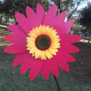 Beautiful 36cm DIY Sunflower Windmill Wind Rotator Kid Outdoor Playground Toy Nursery Venue Decor Kits Rose Red