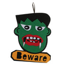 Horrible Halloween Party Supplies Haunted House Wall/Door Skull Hanging Decoration Kids Toy- Beware