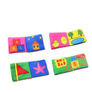 6pcs Set Baby Kids Intelligence Development Soft Cloth Cognize Shapes Colors Numbers Book with Sound Early Learning Toys