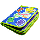 Baby Kids Intelligence Development Cloth Cognize Book Educational Toy Button