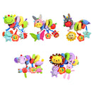 Cute Spiral Activity Stroller Car Seat Cot Lathe Hanging Bell Baby Play Travel Toys Newborn Baby Rattles Infant Soft Plush Toys Lion