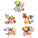 Cute Spiral Activity Stroller Car Seat Cot Lathe Hanging Bell Baby Play Travel Toys Newborn Baby Rattles Infant Soft Plush Toys Lion