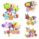 Cute Spiral Activity Stroller Car Seat Cot Lathe Hanging Bell Baby Play Travel Toys Newborn Baby Rattles Infant Soft Plush Toys Lion