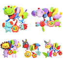Cute Spiral Activity Stroller Car Seat Cot Lathe Hanging Bell Baby Play Travel Toys Newborn Baby Rattles Infant Soft Plush Toys Lion