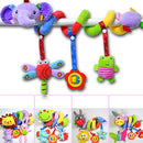 Soft 0-12 Months Baby Toy Spiral Bed Stroller Car Seat Hanging Educational Rattle Toys for Newborns Sleeping Birthday Chrismas Gifts Elephant