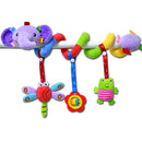 Soft 0-12 Months Baby Toy Spiral Bed Stroller Car Seat Hanging Educational Rattle Toys for Newborns Sleeping Birthday Chrismas Gifts Elephant