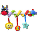 Cute Spiral Activity Stroller Car Seat Cot Lathe Hanging Bell Baby Play Travel Toys Newborn Baby Rattles Infant Soft Plush Toys Red Mouth Deer