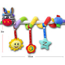 Cute Spiral Activity Stroller Car Seat Cot Lathe Hanging Bell Baby Play Travel Toys Newborn Baby Rattles Infant Soft Plush Toys Red Mouth Deer