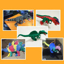 Jurassic Era 3D Brachiosaurus Dinosaur Model Painting Set for Children Kids Baby Preschool Learning Graffiti Mold Toys Birthday Gifts