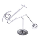 Metal Craft Perpetual Balance Art Motion Toy Figurine Stainless Steel Small Airplane Mold Home Desk Decorative Accessory