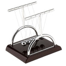 T-Shaped Newton's Cradle Balance Ball Physics Science Pendulum Classic Desk Toy Wine Red