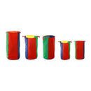70x90cm Double-Layer Colorful Striped Jumping Bag Leaping Sack Balance Training Outdoor Sports Garden Lawn Activity Toy