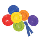 6 Set Plastic Juggling Spinning Plates Sticks Performance Props Kids Adult Balance Classic Toy Indoor Outdoor Fun Sports Games