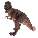 Jurassic Dinosaur Toy Resin Tyrannosaurus Action Figure Kids Educational Toy Gift - Brown 6.3'' Tall