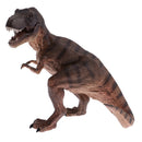 Jurassic Dinosaur Toy Resin Tyrannosaurus Action Figure Kids Educational Toy Gift - Brown 6.3'' Tall