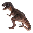Jurassic Dinosaur Toy Resin Tyrannosaurus Action Figure Kids Educational Toy Gift - Brown 6.3'' Tall