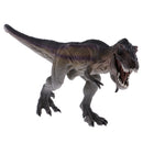 Realistic Hand Painted Jurassic Tyrannosaurus Dinosaur Model Toy Animal Action Figure - Gray & Purple 4.9'' Tall