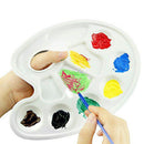 10 Grids Oval Color Mixing Palettes Watercolor Oil Acrylic Color Art Palettes