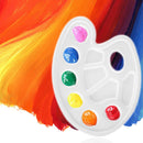 10 Grids Oval Color Mixing Palettes Watercolor Oil Acrylic Color Art Palettes