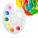 10 Grids Oval Color Mixing Palettes Watercolor Oil Acrylic Color Art Palettes