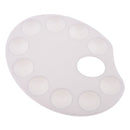 10 Holes Oval Plastic Acrylic Color Art Palette Watercolor Art Paint Drawing Tray Plate Disk Artist Essential Tools