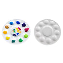 11 Holes Round Plastic Acrylic Color Art Palette Watercolor Art Paint Drawing Tray Plate Disk Artist Essential Tools