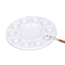 11 Holes Round Plastic Acrylic Color Art Palette Watercolor Art Paint Drawing Tray Plate Disk Artist Essential Tools