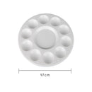 11 Holes Round Plastic Acrylic Color Art Palette Watercolor Art Paint Drawing Tray Plate Disk Artist Essential Tools