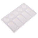 10 Grids Rectangle Art Watercolor Acrylic Painting Plastic Palette Paint Tray Plate